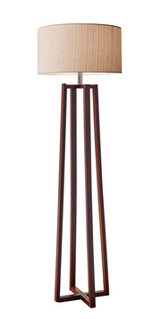 Quinn Floor Lamp in Walnut Birch Wood