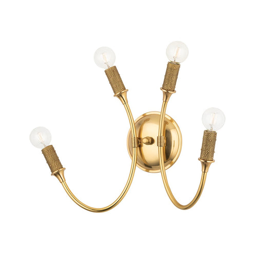 Amboy 4-Light Wall Sconce in Aged Brass