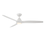 Skylark 62" Outdoor Ceiling Fan with Light in Matte White