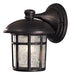Cranston 1-Light Wall Mount in Heritage & Driftwood Glass