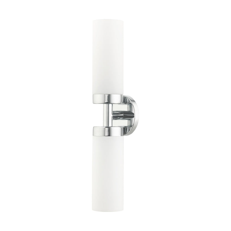 Aero 2-Light 19.25" ADA Bath Vanity Light in Polished Chrome
