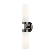 Aero 2-Light 19.25" ADA Bath Vanity Light in Black Chrome