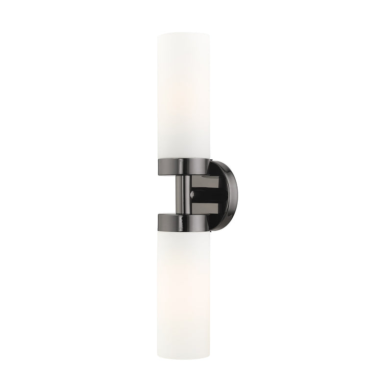 Aero 2-Light 19.25" ADA Bath Vanity Light in Black Chrome