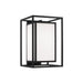 Aiden One Light Outdoor Wall Lantern in Black