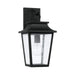 Chandler One Light Outdoor Wall Lantern in Black