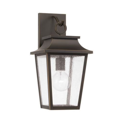 Chandler One Light Outdoor Wall Lantern in Oiled Bronze