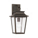 Chandler One Light Outdoor Wall Lantern in Oiled Bronze