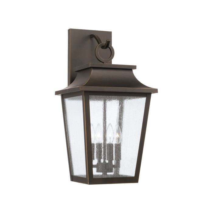 Chandler Four Light Outdoor Wall Lantern in Oiled Bronze