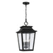 Chandler Four Light Outdoor Hanging Lantern in Black