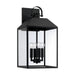 Nelson Four Light Outdoor Wall Lantern in Black