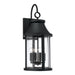 Bridger Four Light Outdoor Wall Lantern in Black