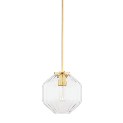 Bennett 9.75" Mini Pendant in Aged Brass