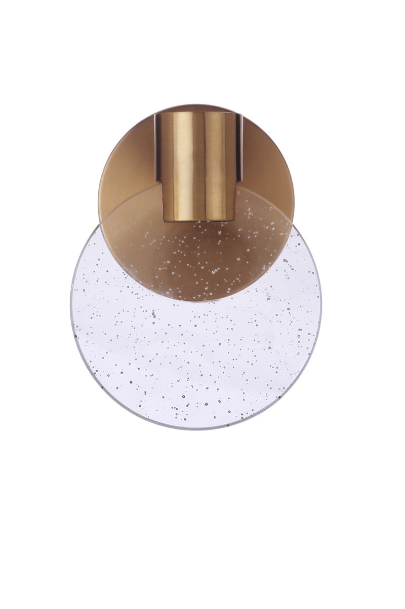 Glisten 1 Light 5.5" LED Wall Sconce in Satin Brass