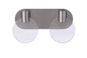 Glisten 2 Light 13.5" LED Vanity in Brushed Polished Nickel