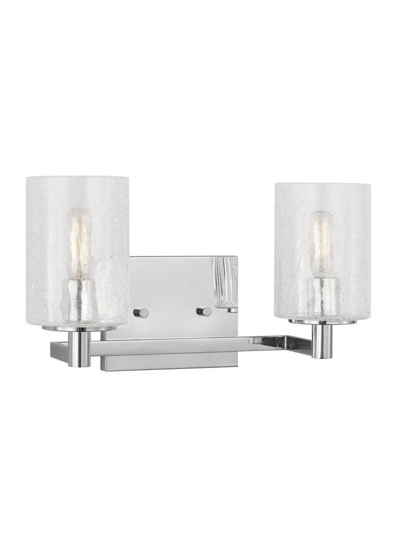 Parker 2-Light Bath Vanity Light in Chrome
