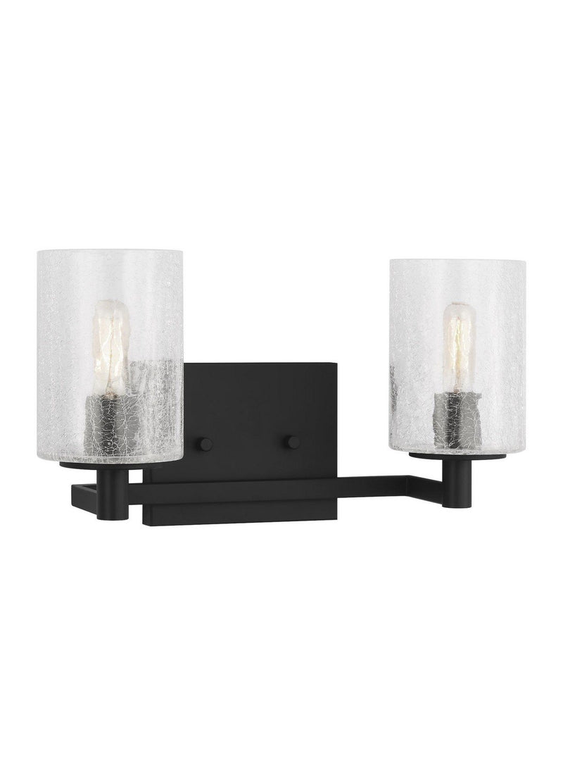 Parker 2-Light Bath Vanity Light in Midnight Black