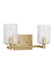 Parker 2-Light Bath Vanity Light in Satin Brass