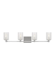 Parker 4-Light Bath Vanity Light in Brushed Steel
