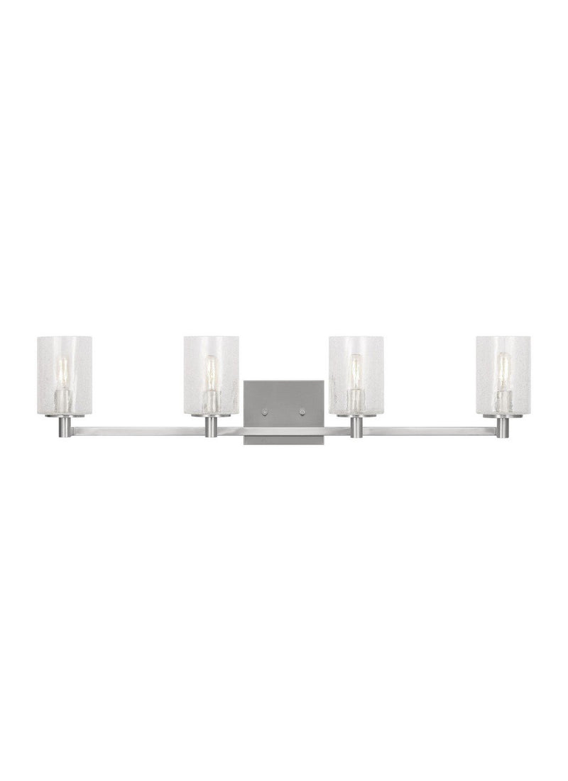 Parker 4-Light Bath Vanity Light in Brushed Steel