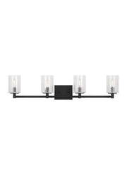 Parker 4-Light Bath Vanity Light in Midnight Black
