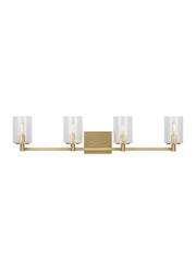Parker 4-Light Bath Vanity Light in Satin Brass