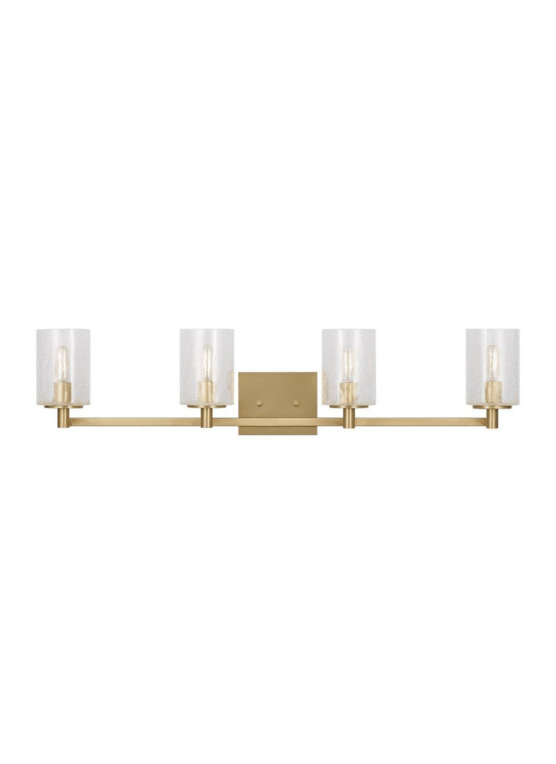 Parker 4-Light Bath Vanity Light in Satin Brass