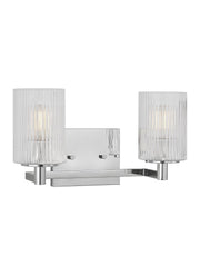 Lando 2-Light Bath Vanity Light in Chrome