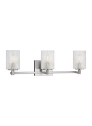 Lando 3-Light Bath Vanity Light in Brushed Steel