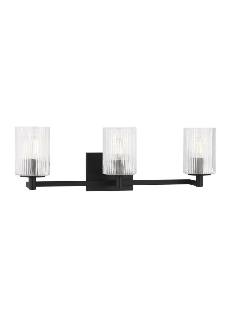 Lando 3-Light Bath Vanity Light in Midnight Black