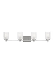 Lando 4-Light Bath Vanity Light in Brushed Steel