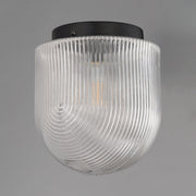 Dune 9" Flush Mount in Black