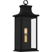 Abernathy Small Outdoor Wall Lantern in Matte Black