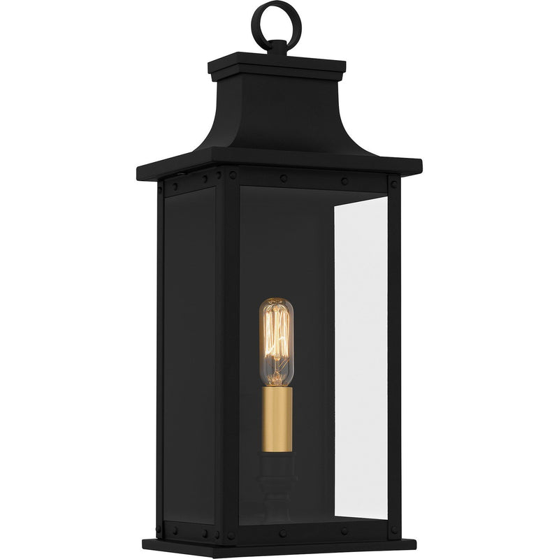 Abernathy Small Outdoor Wall Lantern in Matte Black