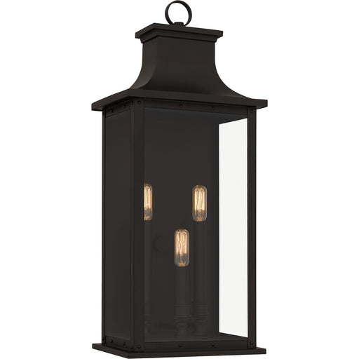 Abernathy 3-Light Outdoor Wall Lantern in Old Bronze