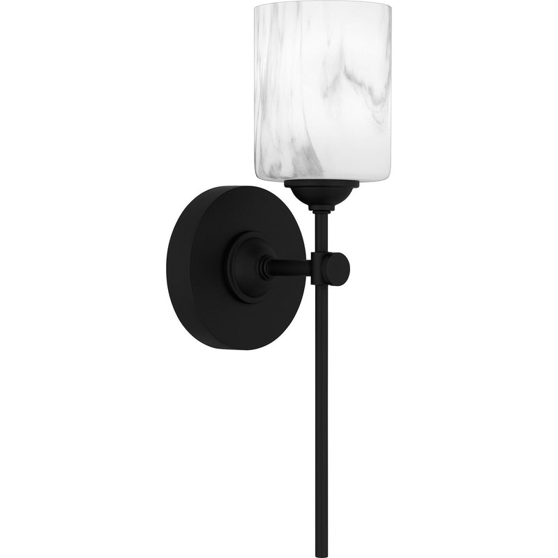 Aria Bath Sconce in Matte Black