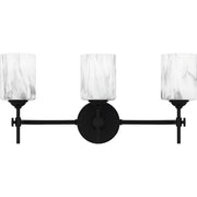 Aria 3-Light Bath Vanity Light in Matte Black