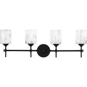 Aria 4-Light Bath Vanity Light in Matte Black