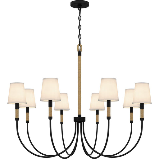 Bayside 8-Light Chandelier in Matte Black