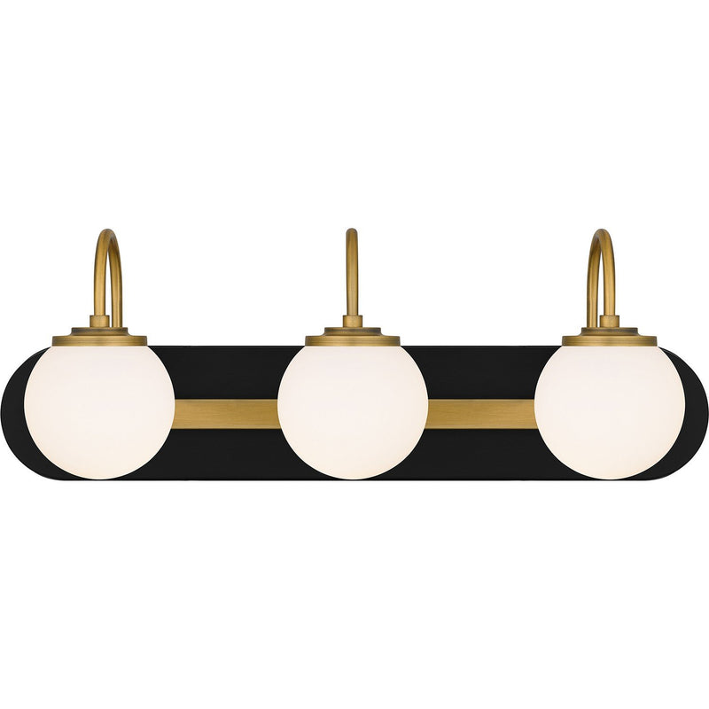 Desmond 3-Light Bath Vanity Light in Matte Black