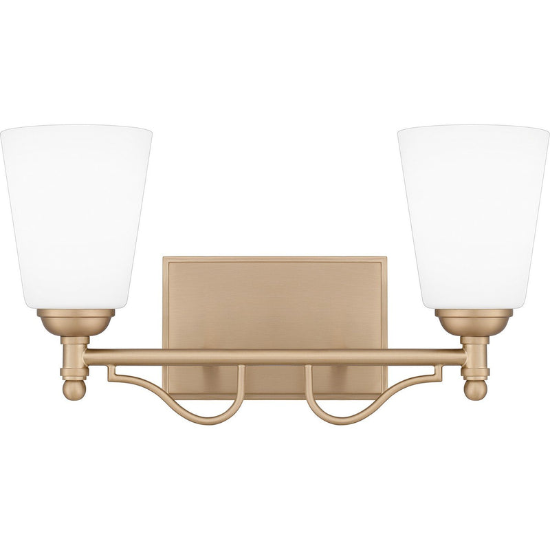 Esther 2-Light Bath Vanity Light in Bronze Gold