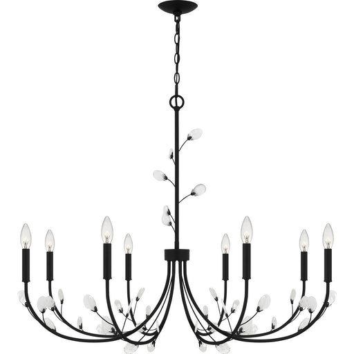 Heiress 8-Light Chandelier in Matte Black
