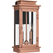 Noelle Medium Outdoor Wall Lantern in Aged Copper
