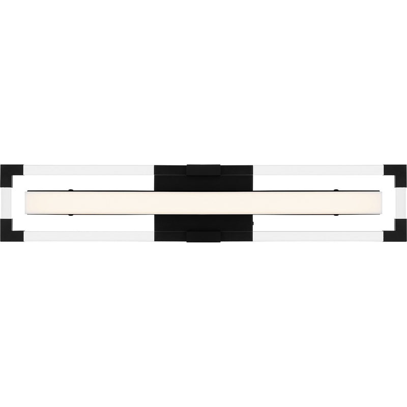 Elias 24" Bath Vanity Light in Matte Black