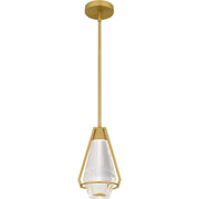 Luca Mini Pendant in Brushed Gold