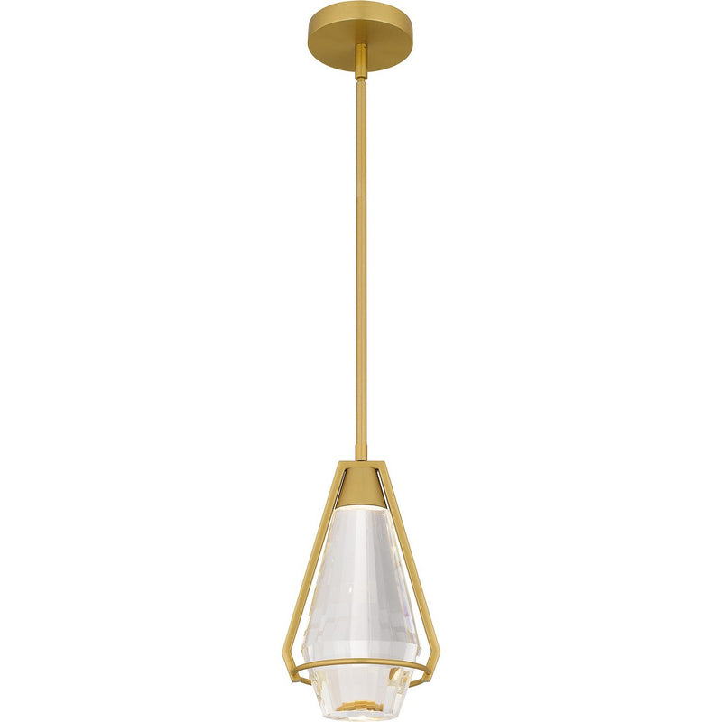 Luca Mini Pendant in Brushed Gold