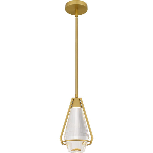 Luca Mini Pendant in Brushed Gold