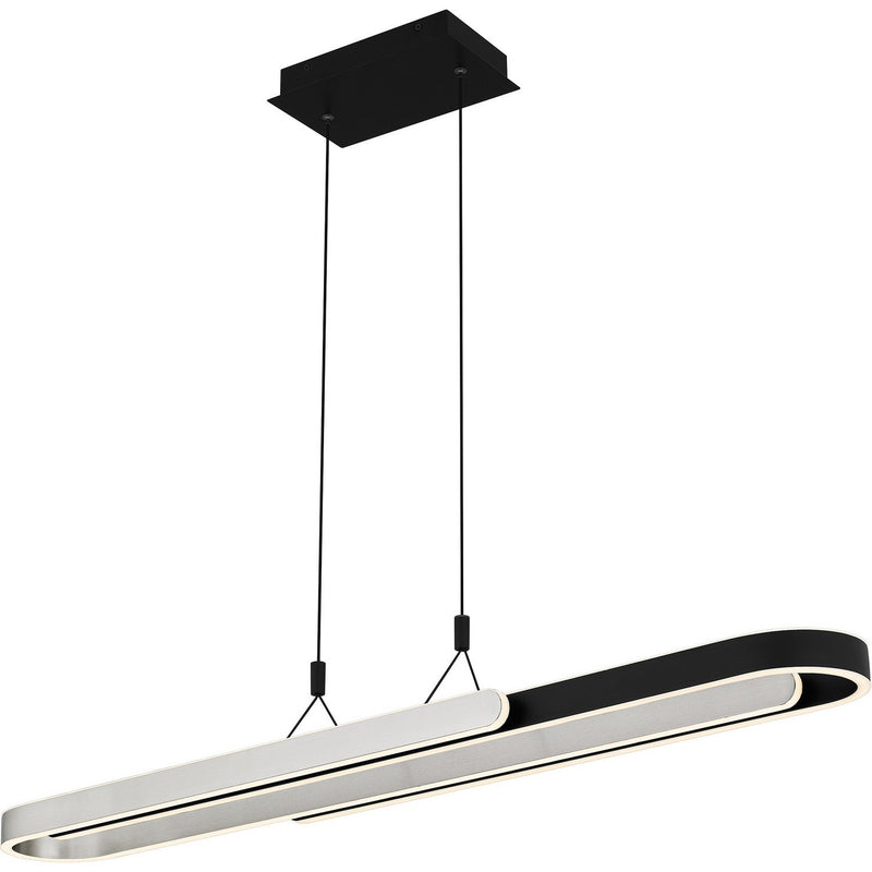 Mira LED Linear Pendant in Matte Black