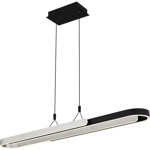 Mira LED Linear Pendant in Matte Black