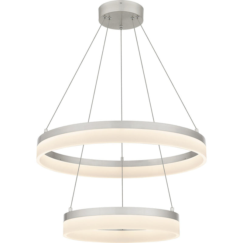 Cohen 24" Tiered Pendant in Brushed Nickel