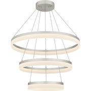 Cohen 32" Tiered Pendant in Brushed Nickel